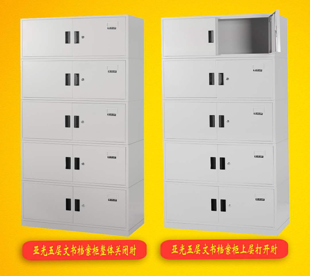 江南金狮亚光五层文书档案柜