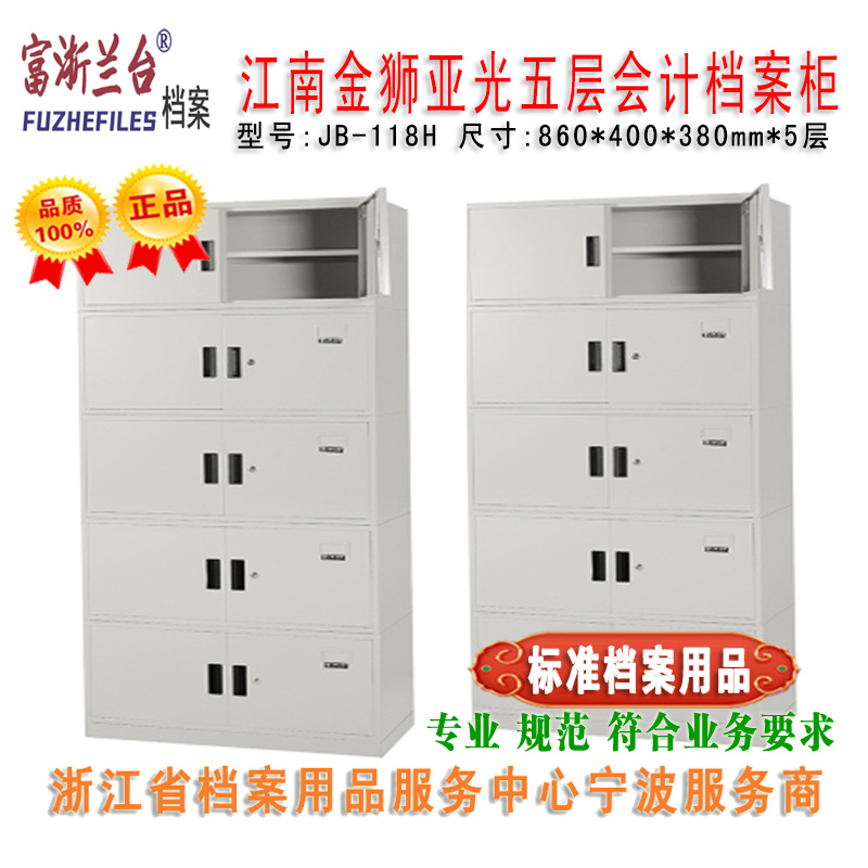 江南金狮亚光五层会计档案柜